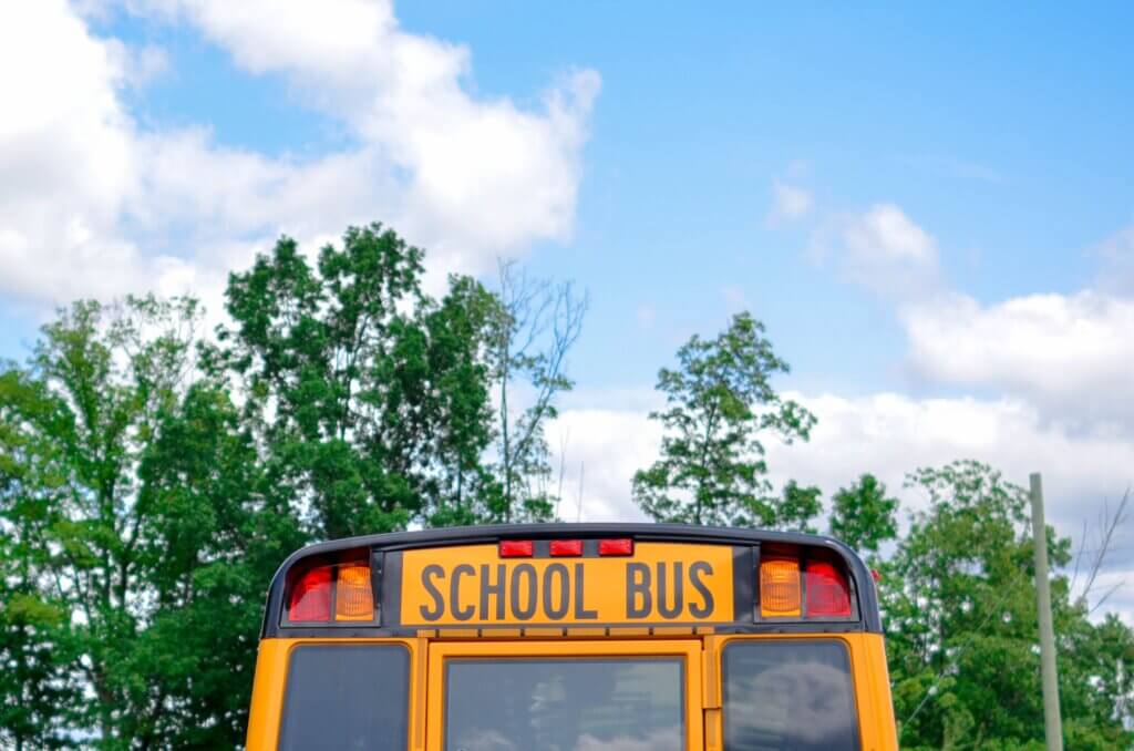back of school bus