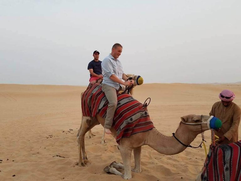 picture of man on a camel